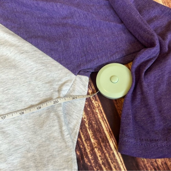 Unisex Ron Jon Surf Shop Cozumel Raglan Shirt Purple Off White Size XL - Picture 4 of 6